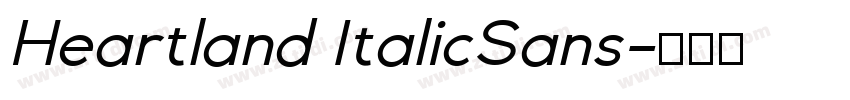 Heartland ItalicSans字体转换